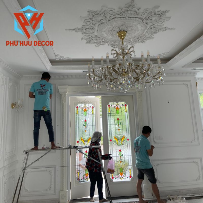 Đơn vị thi công phào chỉ nhựa Ps Pu đẹp, chất lượng