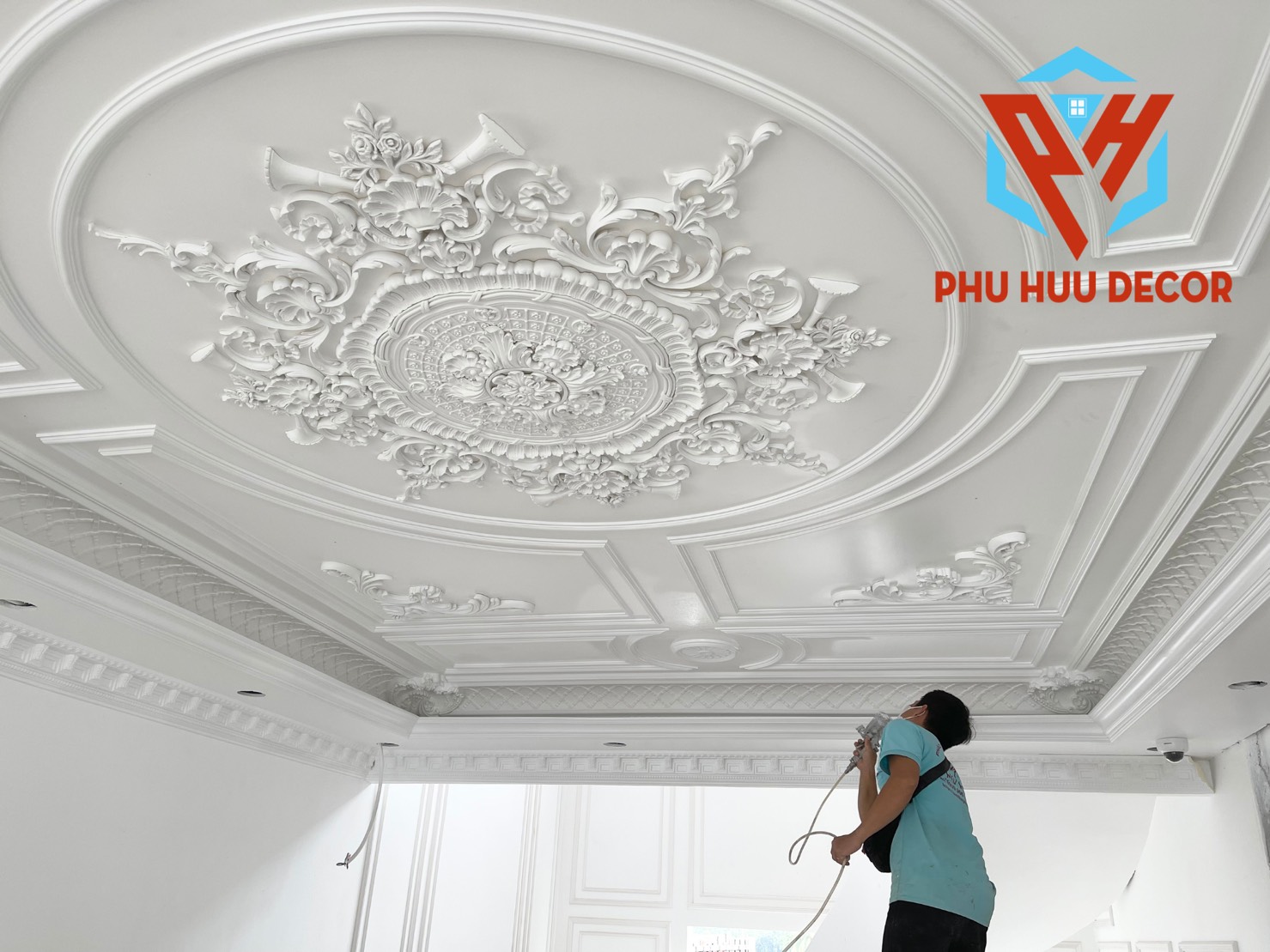 Mẫu phào chỉ trần cổ điển đầy cuốn hút