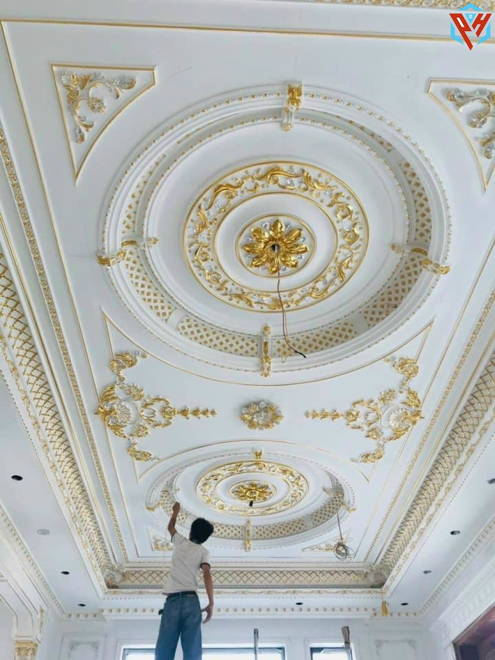 Trần dát vàng mẫu số 14