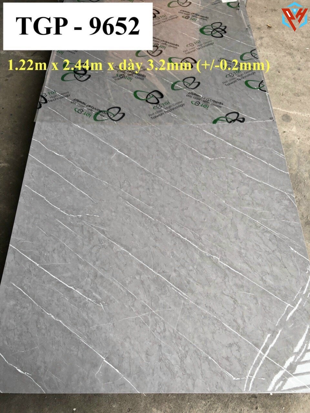 TẤM NHỰA PVC GIẢ ĐÁ MÃ 9652
