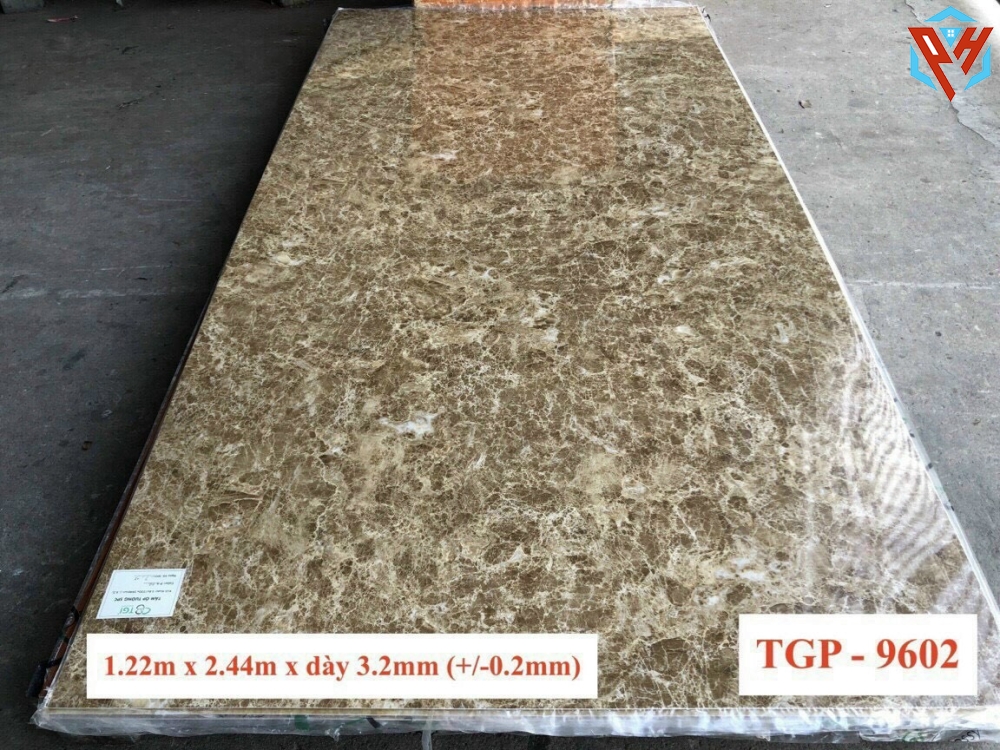 TẤM NHỰA PVC GIẢ ĐÁ MÃ 9602