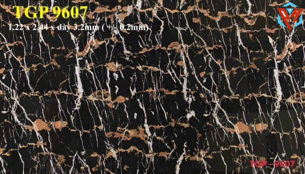 TẤM NHỰA PVC GIẢ ĐÁ MÃ 9607