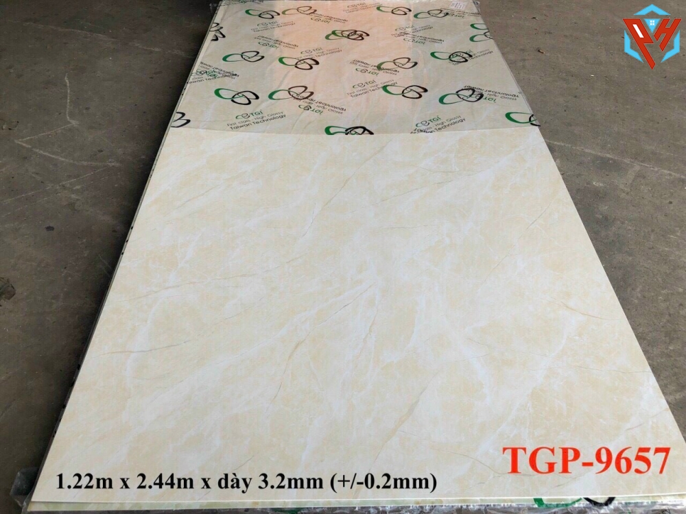 TẤM NHỰA PVC GIẢ ĐÁ MÃ 9657